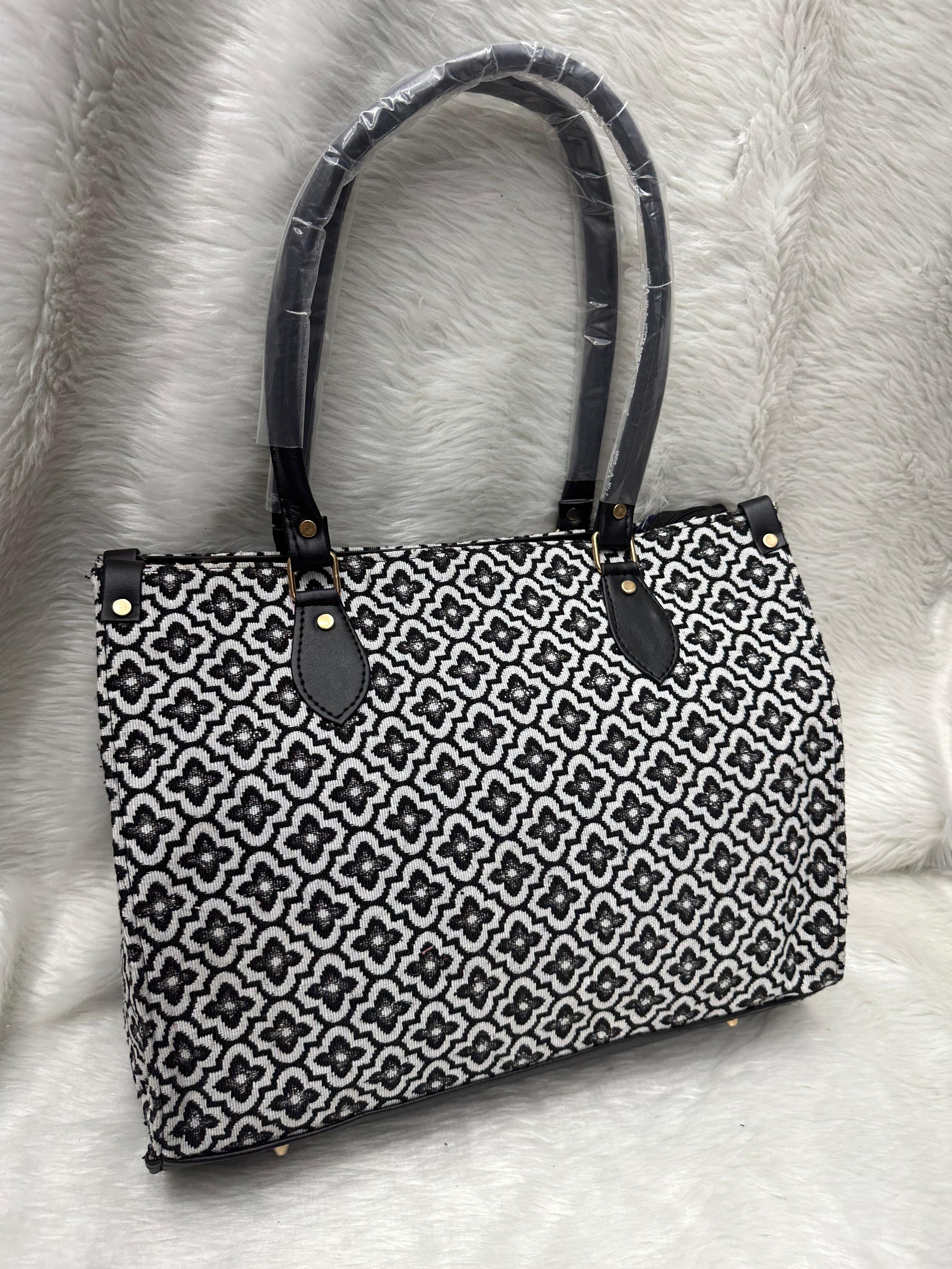 Artistry in Motion: Oversized Ikkat Tote Bag